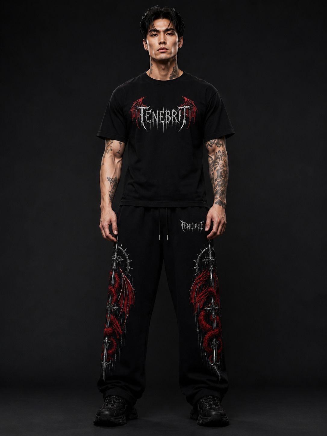 DRACONIS OVERSIZE T-SHIRT HENNA RED