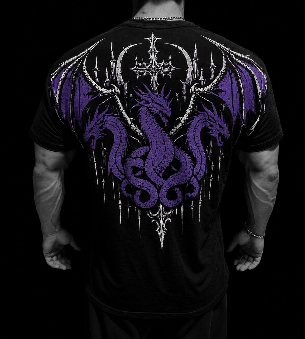 DRACONIS OVERSIZE T-SHIRT VOİD PURPLE