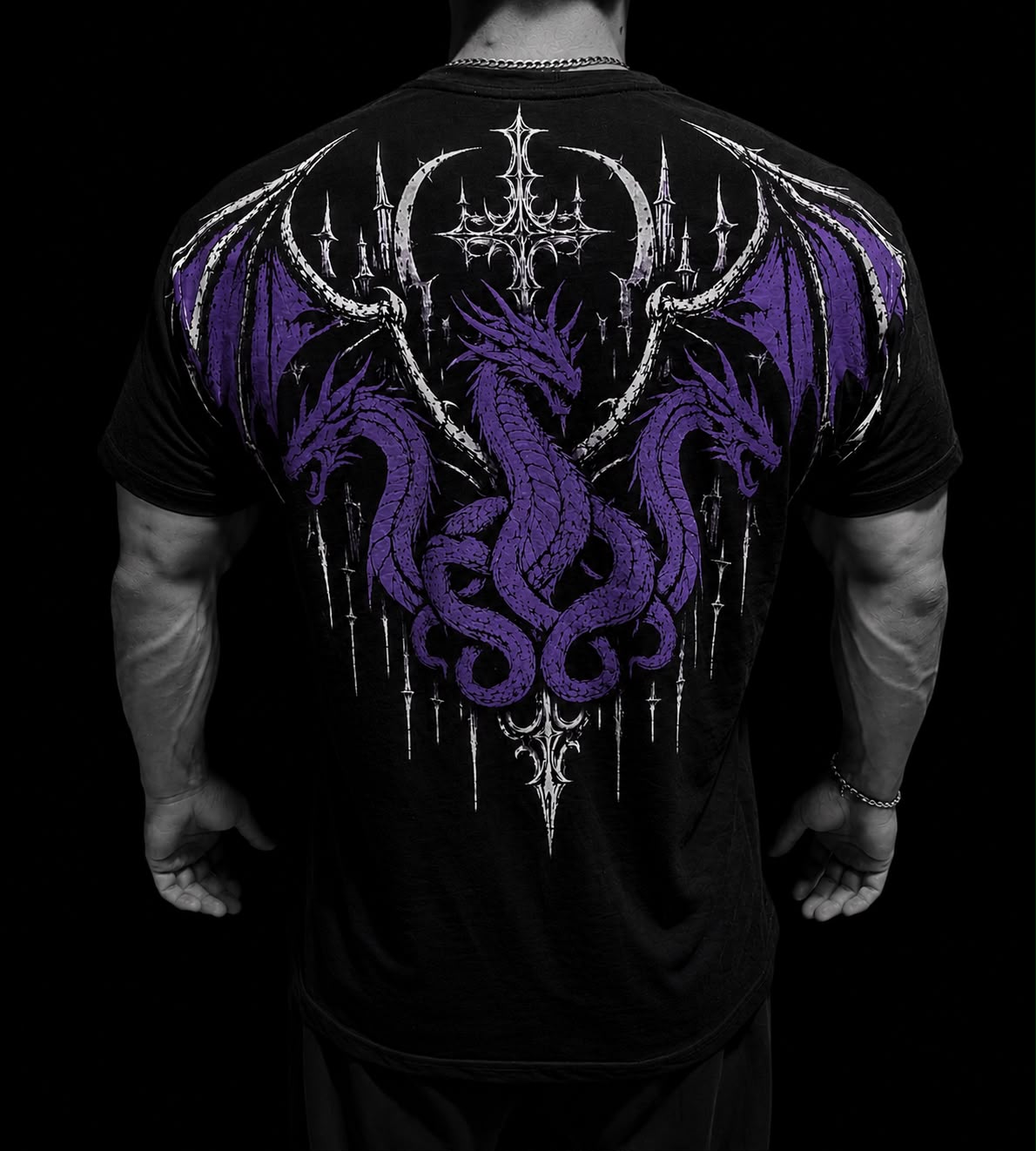 DRACONIS OVERSIZE T-SHIRT VOİD PURPLE