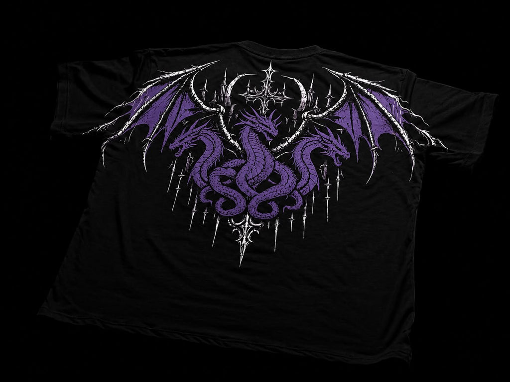 DRACONIS OVERSIZE T-SHIRT VOİD PURPLE