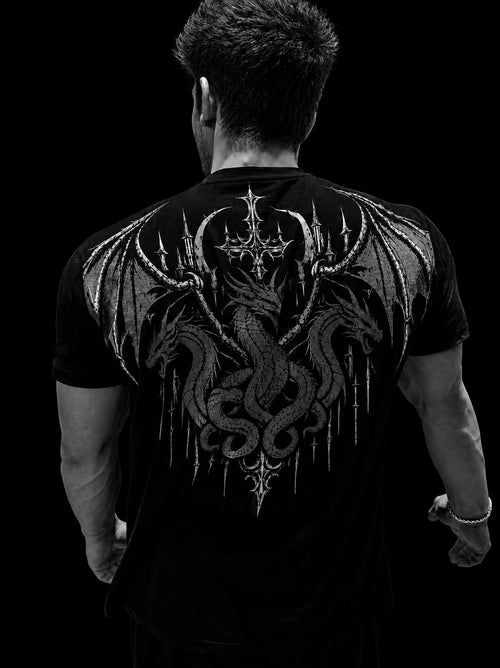 DRACONIS  OVERSIZE T-SHIRT SHADOW GREY