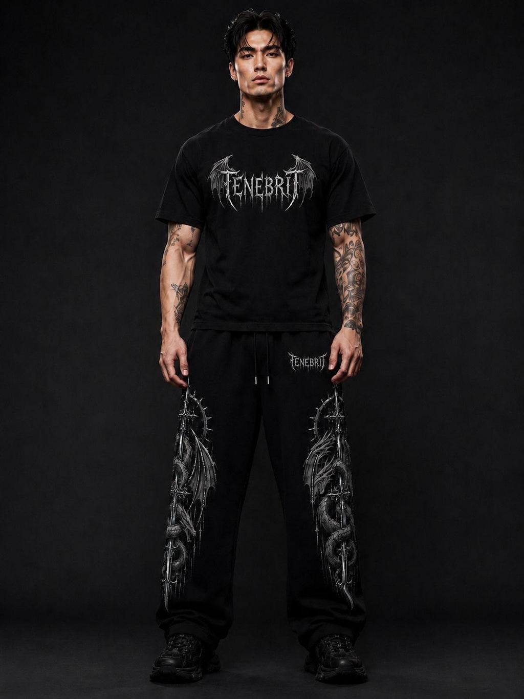 DRACONIS  OVERSIZE T-SHIRT SHADOW GREY