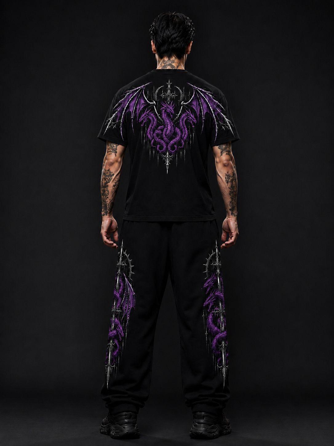DRACONIS OVERSIZE T-SHIRT VOİD PURPLE