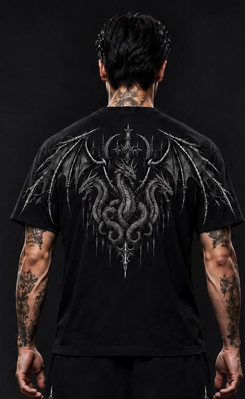DRACONIS  OVERSIZE T-SHIRT SHADOW GREY
