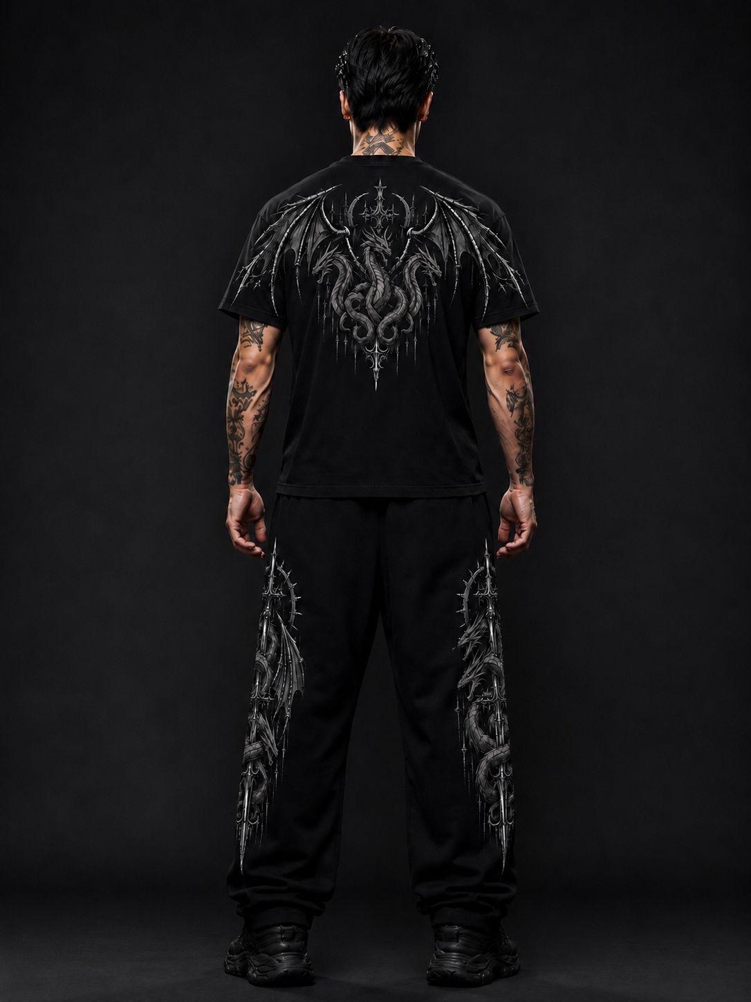 DRACONIS  OVERSIZE T-SHIRT SHADOW GREY