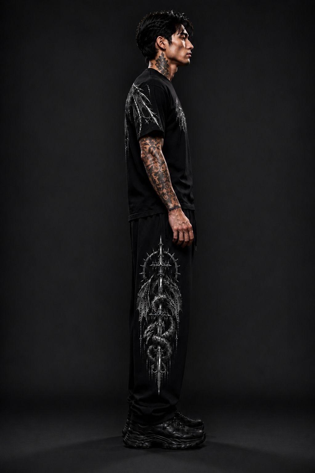 DRACONIS  OVERSIZE T-SHIRT SHADOW GREY