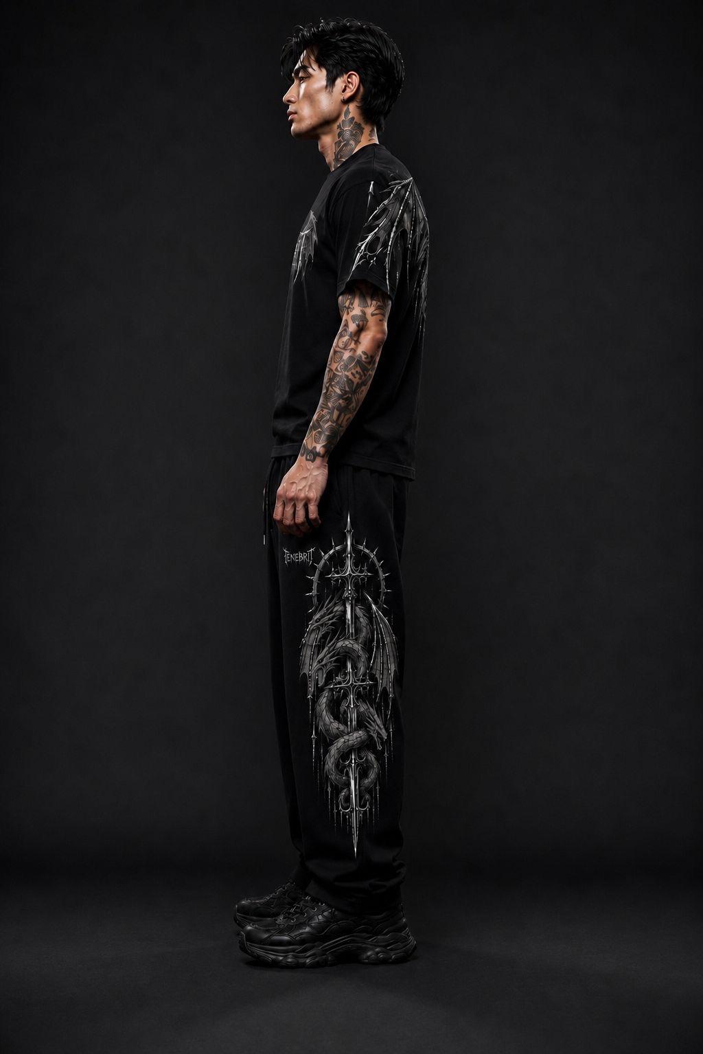 DRACONIS  OVERSIZE T-SHIRT SHADOW GREY